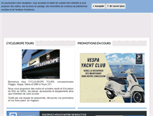 Tablet Screenshot of piaggio-tours.com